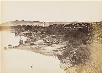 ANTONIO BEATO (1835-1906)/PETER E. BERGHEIM (1813-1895) An album of 27 photographs of Upper Egypt, Nubia, and Palestine, including 21 a